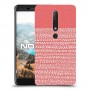 נקודות לבנות בורוד כיסוי מגן קשיח מעוצב ל Nokia 6.1 יחידה אחת סקרין מובייל