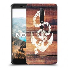 עוגן מעץ כיסוי מגן קשיח מעוצב ל Nokia 6.1 יחידה אחת סקרין מובייל