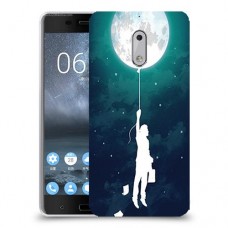 בלון ירח כיסוי מגן קשיח מעוצב ל Nokia 6 יחידה אחת סקרין מובייל