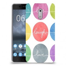 אהבה צחוק חיים כיסוי מגן קשיח מעוצב ל Nokia 6 יחידה אחת סקרין מובייל