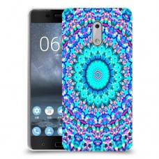 מנדלה בצבע כיסוי מגן קשיח מעוצב ל Nokia 6 יחידה אחת סקרין מובייל