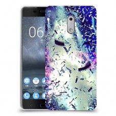 גשם מתכת כיסוי מגן קשיח מעוצב ל Nokia 6 יחידה אחת סקרין מובייל