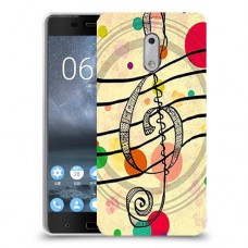 מוסיקה היא החיים שלי כיסוי מגן קשיח מעוצב ל Nokia 6 יחידה אחת סקרין מובייל