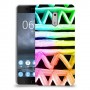 ניאון גיאומטריה כיסוי מגן קשיח מעוצב ל Nokia 6 יחידה אחת סקרין מובייל