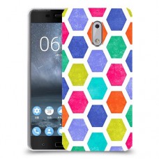 ניאון חלת דבש כיסוי מגן קשיח מעוצב ל Nokia 6 יחידה אחת סקרין מובייל