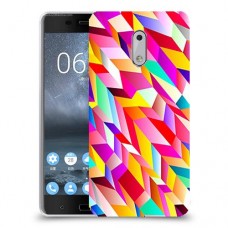 פסים ניאון כיסוי מגן קשיח מעוצב ל Nokia 6 יחידה אחת סקרין מובייל