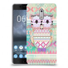 ינשוף נחמד כיסוי מגן קשיח מעוצב ל Nokia 6 יחידה אחת סקרין מובייל