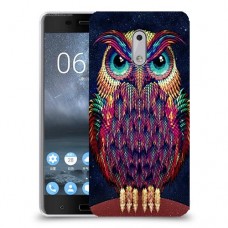 ינשוף הלילה כיסוי מגן קשיח מעוצב ל Nokia 6 יחידה אחת סקרין מובייל