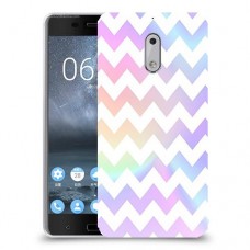 גיאומטריה פסטל כיסוי מגן קשיח מעוצב ל Nokia 6 יחידה אחת סקרין מובייל