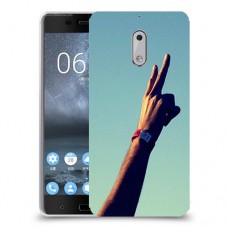 שלום בשבילך כיסוי מגן קשיח מעוצב ל Nokia 6 יחידה אחת סקרין מובייל