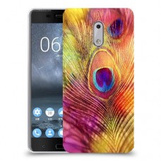 נוצת טווס כיסוי מגן קשיח מעוצב ל Nokia 6 יחידה אחת סקרין מובייל