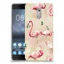 פלמינגו ורוד כיסוי מגן קשיח מעוצב ל Nokia 6 יחידה אחת סקרין מובייל