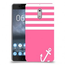 ורוד ימית כיסוי מגן קשיח מעוצב ל Nokia 6 יחידה אחת סקרין מובייל