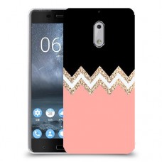 ורוד-לבן-לבן כיסוי מגן קשיח מעוצב ל Nokia 6 יחידה אחת סקרין מובייל