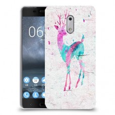 ורוד אייל כיסוי מגן קשיח מעוצב ל Nokia 6 יחידה אחת סקרין מובייל