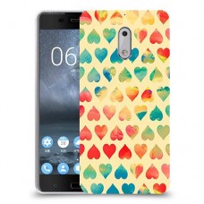 לבבות קשת כיסוי מגן קשיח מעוצב ל Nokia 6 יחידה אחת סקרין מובייל