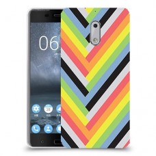 פסים קשת כיסוי מגן קשיח מעוצב ל Nokia 6 יחידה אחת סקרין מובייל