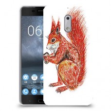 סקוור עשיר כיסוי מגן קשיח מעוצב ל Nokia 6 יחידה אחת סקרין מובייל