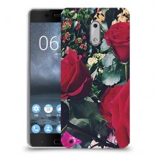 ורדים כיסוי מגן קשיח מעוצב ל Nokia 6 יחידה אחת סקרין מובייל