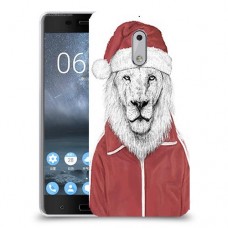 סנטה אריה כיסוי מגן קשיח מעוצב ל Nokia 6 יחידה אחת סקרין מובייל