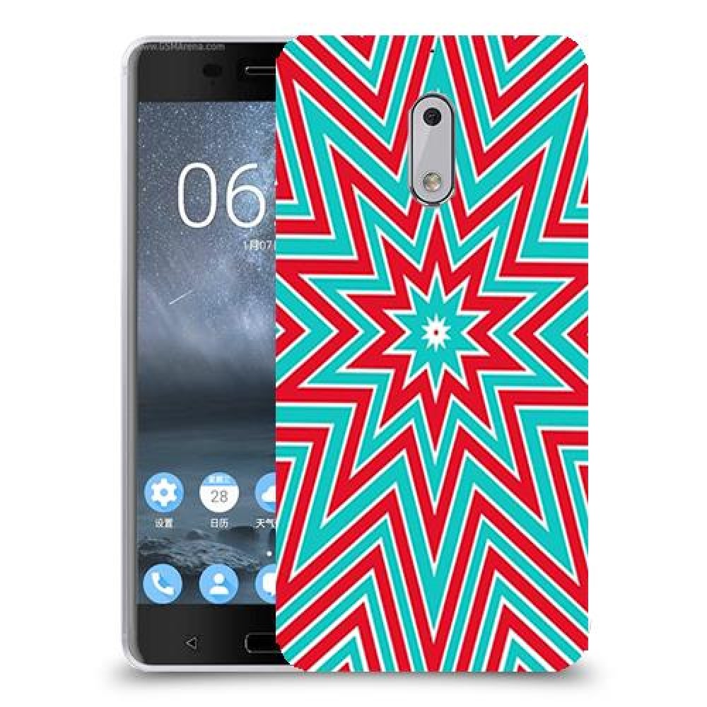 צבעי שלג כיסוי מגן קשיח מעוצב ל Nokia 6 יחידה אחת סקרין מובייל
