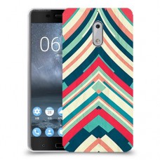 פסים בצבע כיסוי מגן קשיח מעוצב ל Nokia 6 יחידה אחת סקרין מובייל