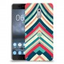 פסים בצבע כיסוי מגן קשיח מעוצב ל Nokia 6 יחידה אחת סקרין מובייל