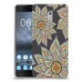 חמניות בשחור כיסוי מגן קשיח מעוצב ל Nokia 6 יחידה אחת סקרין מובייל