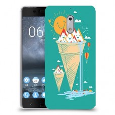 גלידה סאני כיסוי מגן קשיח מעוצב ל Nokia 6 יחידה אחת סקרין מובייל
