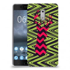 עניבה על גרין כיסוי מגן קשיח מעוצב ל Nokia 6 יחידה אחת סקרין מובייל