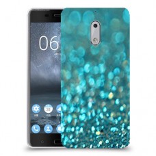 טורקיז יהלומים כיסוי מגן קשיח מעוצב ל Nokia 6 יחידה אחת סקרין מובייל