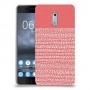 נקודות לבנות בורוד כיסוי מגן קשיח מעוצב ל Nokia 6 יחידה אחת סקרין מובייל