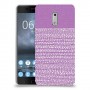 נקודות לבנות בסגול כיסוי מגן קשיח מעוצב ל Nokia 6 יחידה אחת סקרין מובייל