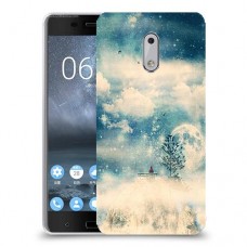 יופי חורף כיסוי מגן קשיח מעוצב ל Nokia 6 יחידה אחת סקרין מובייל