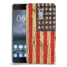 עץ ארצות הברית כיסוי מגן קשיח מעוצב ל Nokia 6 יחידה אחת סקרין מובייל