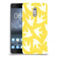 צהוב ציפור החיים כיסוי מגן קשיח מעוצב ל Nokia 6 יחידה אחת סקרין מובייל
