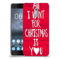 אתה עבור חג המולד כיסוי מגן קשיח מעוצב ל Nokia 6 יחידה אחת סקרין מובייל