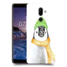 פינגווין בקור כיסוי מגן קשיח מעוצב ל Nokia 7 plus יחידה אחת סקרין מובייל
