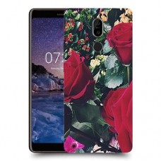 ורדים כיסוי מגן קשיח מעוצב ל Nokia 7 plus יחידה אחת סקרין מובייל