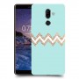 פסים בירוק כיסוי מגן קשיח מעוצב ל Nokia 7 plus יחידה אחת סקרין מובייל