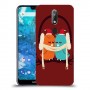 זוג יונים כיסוי מגן קשיח מעוצב ל Nokia 7.1 יחידה אחת סקרין מובייל