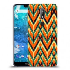 כתום Egometry כיסוי מגן קשיח מעוצב ל Nokia 7.1 יחידה אחת סקרין מובייל