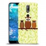 משפחת ינשוף כיסוי מגן קשיח מעוצב ל Nokia 7.1 יחידה אחת סקרין מובייל