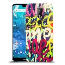אהבת שלום כיסוי מגן קשיח מעוצב ל Nokia 7.1 יחידה אחת סקרין מובייל
