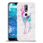 ורוד אייל כיסוי מגן קשיח מעוצב ל Nokia 7.1 יחידה אחת סקרין מובייל