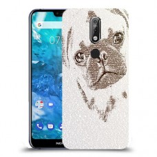 דיוקן סולד כיסוי מגן קשיח מעוצב ל Nokia 7.1 יחידה אחת סקרין מובייל