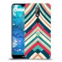 פסים בצבע כיסוי מגן קשיח מעוצב ל Nokia 7.1 יחידה אחת סקרין מובייל