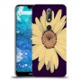 חמניות בשחור כיסוי מגן קשיח מעוצב ל Nokia 7.1 יחידה אחת סקרין מובייל