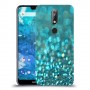 טורקיז יהלומים כיסוי מגן קשיח מעוצב ל Nokia 7.1 יחידה אחת סקרין מובייל