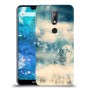 יופי חורף כיסוי מגן קשיח מעוצב ל Nokia 7.1 יחידה אחת סקרין מובייל